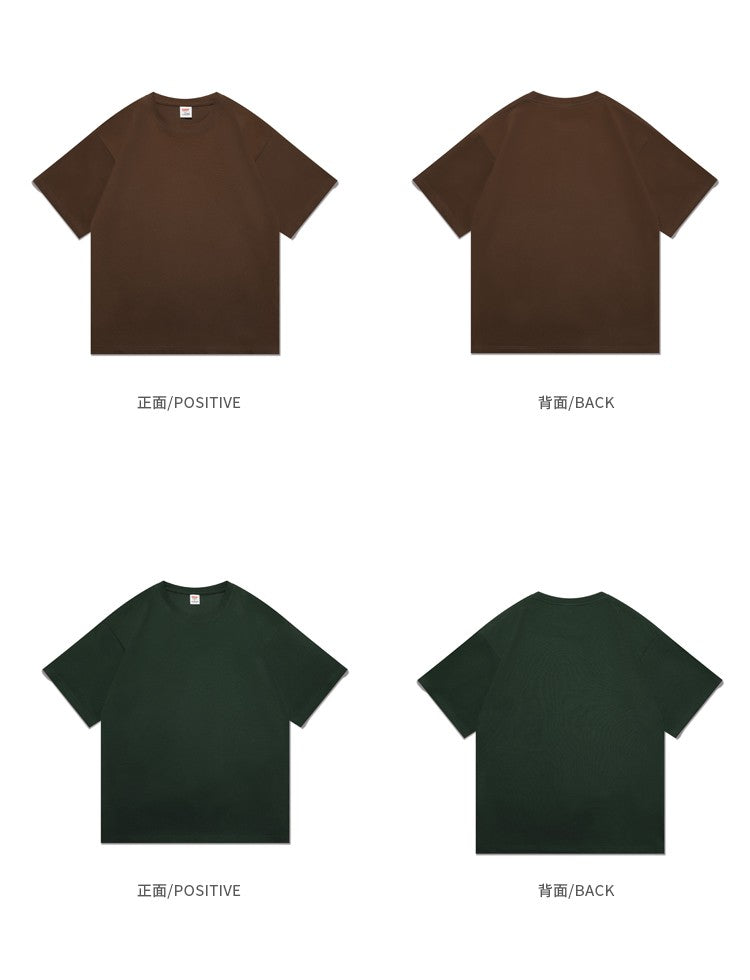 Novo verão masculino t camisa moda sólida básico solto hip hop manga curta ca