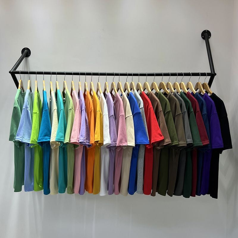 Novo verão masculino t camisa moda sólida básico solto hip hop manga curta ca