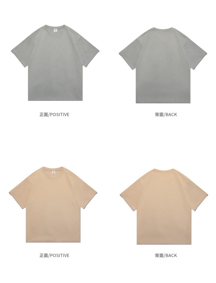 Novo verão masculino t camisa moda sólida básico solto hip hop manga curta ca