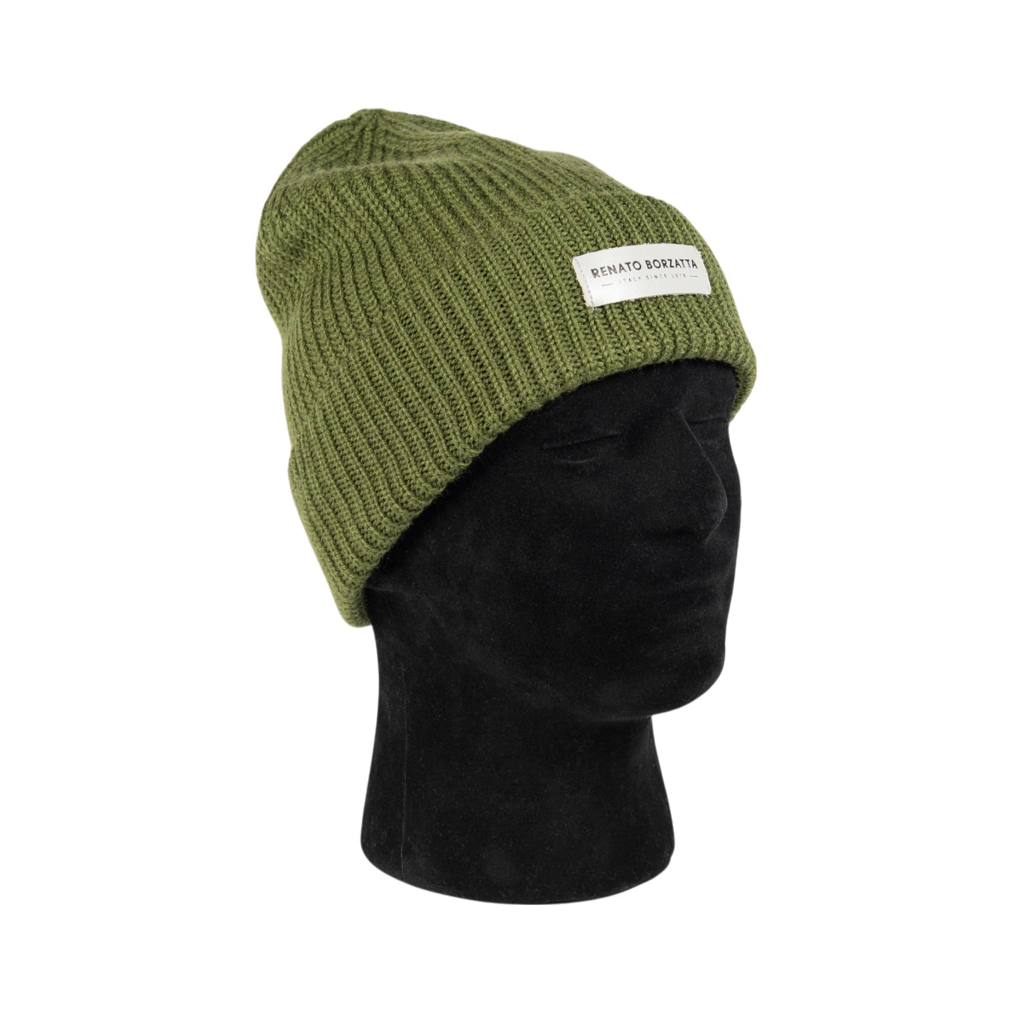 RB5003E  | Berretto in Maglia CERVINO Misto Lana Made in Italy. Colore Verde - Taglia Unica-1