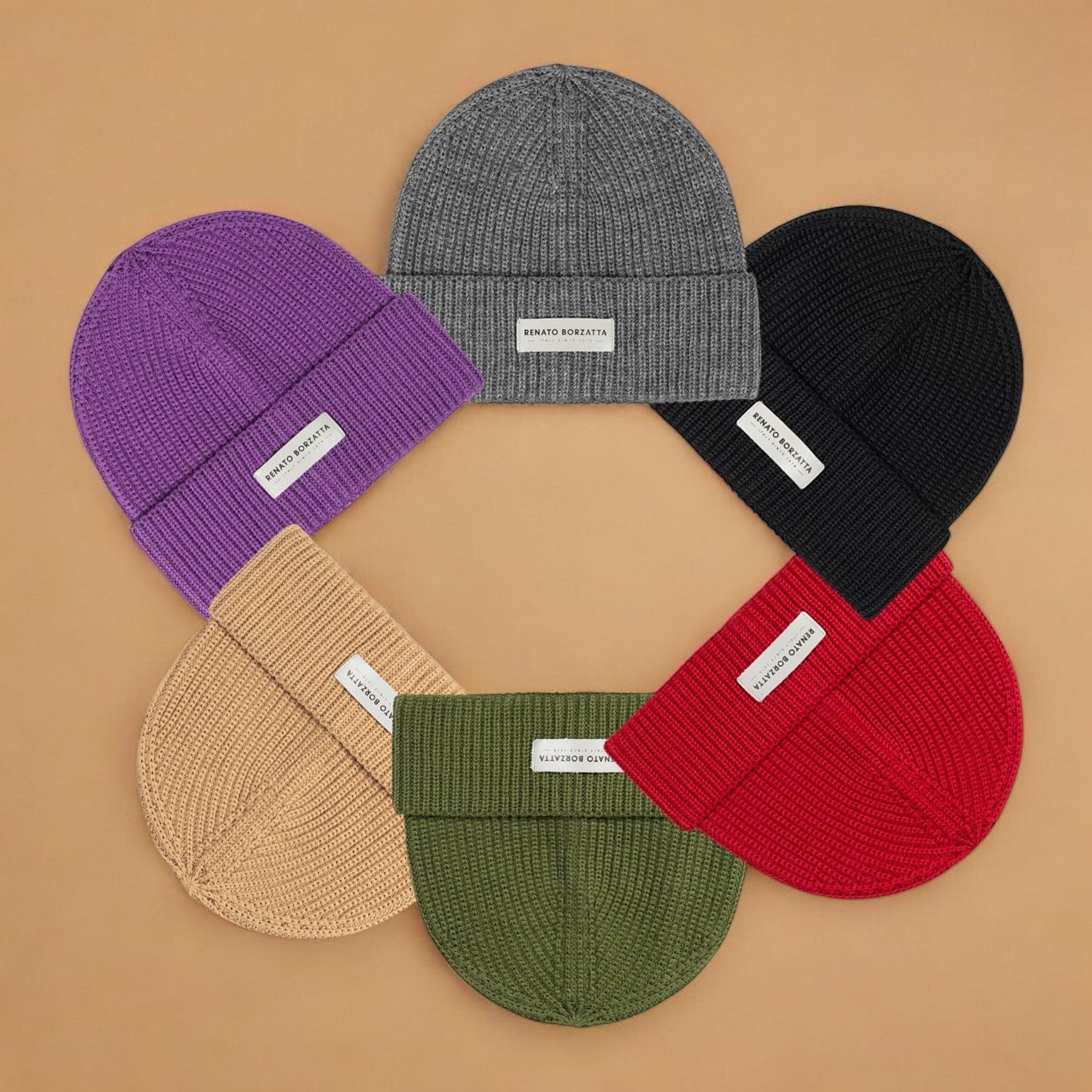 RB5003E  | Berretto in Maglia CERVINO Misto Lana Made in Italy. Colore Verde - Taglia Unica-3