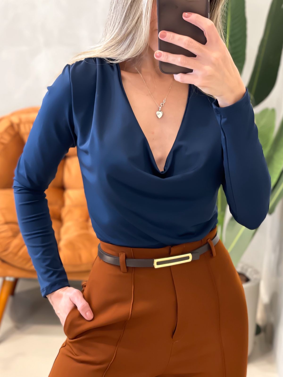 Body em Suplex Manga Longa e Gola Boba Tainara