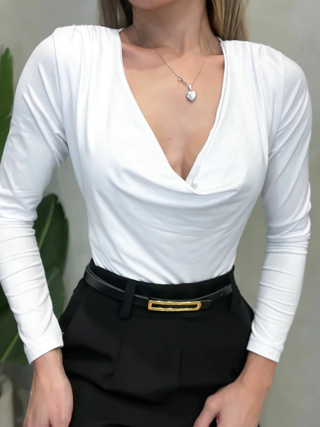 Body em Suplex Manga Longa e Gola Boba Tainara