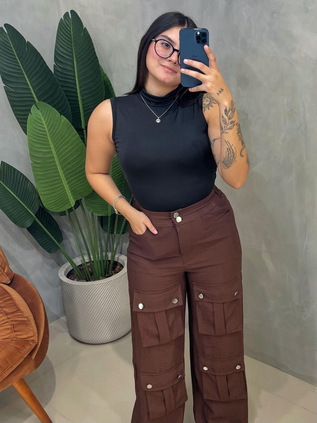 Body em Suplex Regata com Decote Costas e Gola Jessica